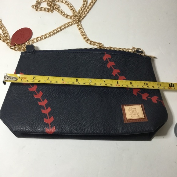 St. Louis Cardinals Baseball Navy Blue Red Gold Chain Crossbody Purse Bag NWOT - Picture 8 of 9